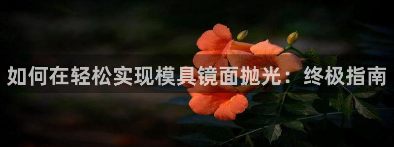 太阳成集团com：如何在轻松实现模具镜面抛光：终极指南