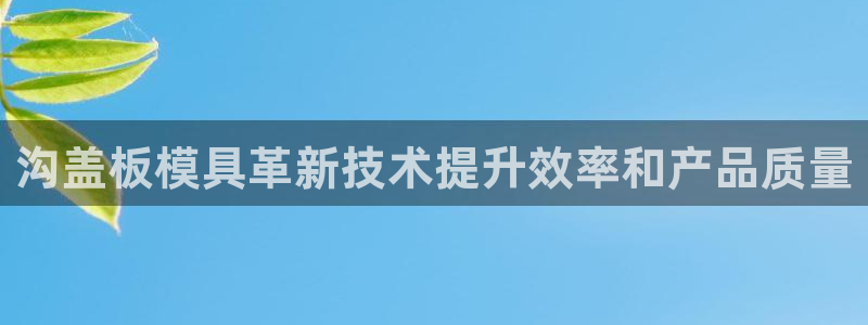 太阳集团娱乐所有网站app游戏优势：沟盖板模具革新技术提升效率和产品质量