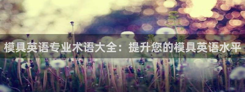 2138cn太阳集团古天乐：模具英语专业术语大全：提升您的模具英语水平