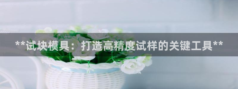 太阳集团游戏平台：**试块模具：打造高精度试样的关键工具**