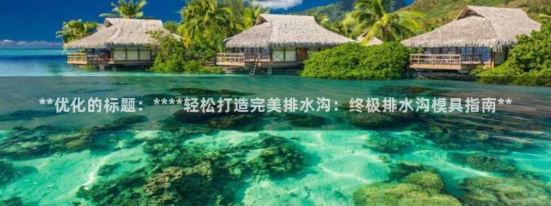 太阳集团游戏城(138)官方网址：**优化的标题：****轻松打造完美排水沟：终极排水沟模具指南**
