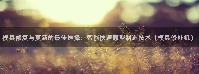 太阳成集团客服：模具修复与更新的最佳选择：智能快速原型制造技术（模具修补机）