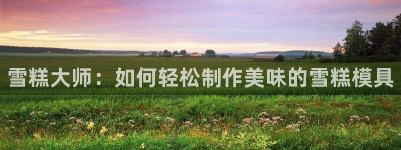 太阳成集团lougo图片：雪糕大师：如何轻松制作美味的雪糕模具