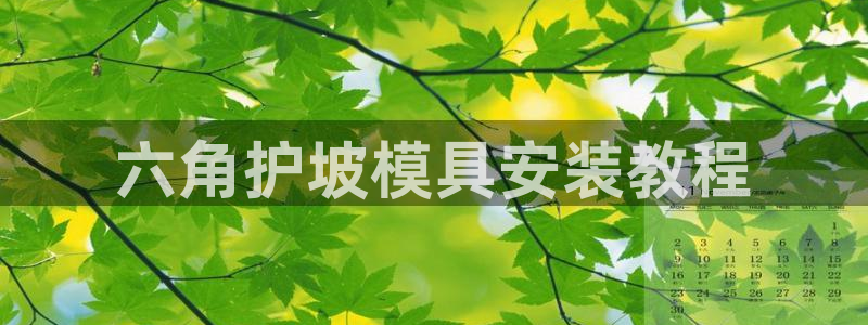 太阳集团注册：六角护坡模具安装教程