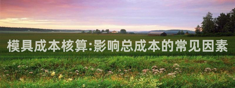 太阳集团在哪里：模具成本核算:影响总成本的常见因素